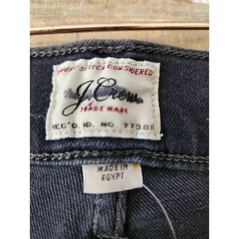 NWT J. Crew Men's 770™ Straight-Fit Stretch Jean In Dark Charcoal Wash Black 30